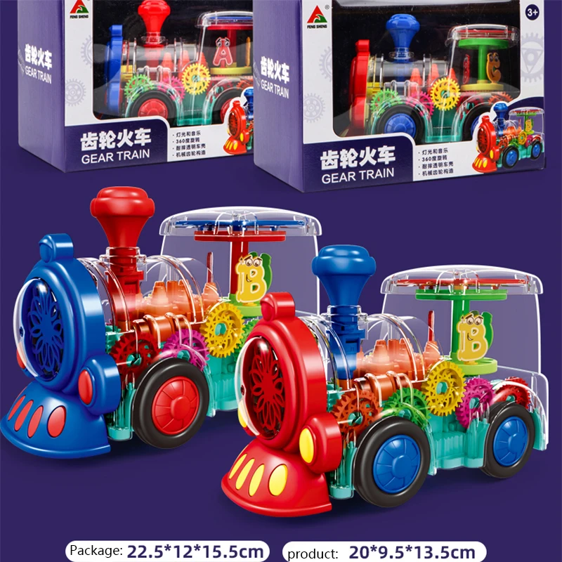 Self-driving toy car with light and music – transparent design, LED lights | Kids toy