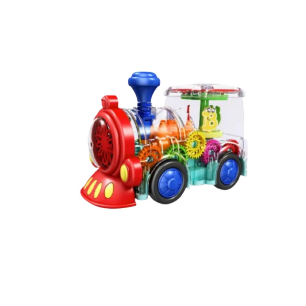 Self-driving toy car with light and music – transparent design, LED lights | Kids toy