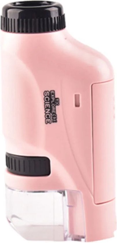 Portable microscope for kids offers 60x–120x zoom – LED light, compact design | Science toy