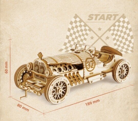 Wooden vehicle building set – educational 3D puzzle, durable wood | kids 6+