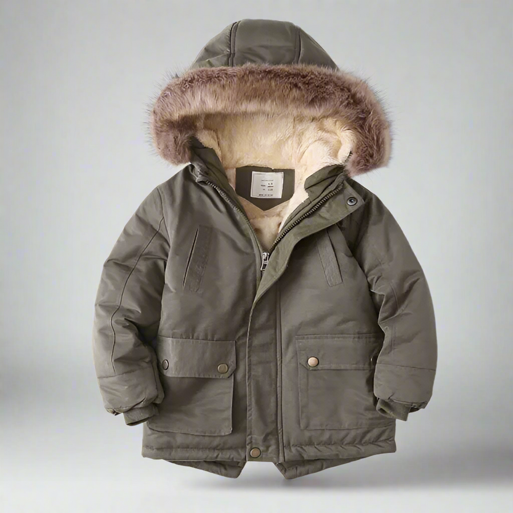 Kids winter coat with hood – padded, warm and comfortable | winter wear