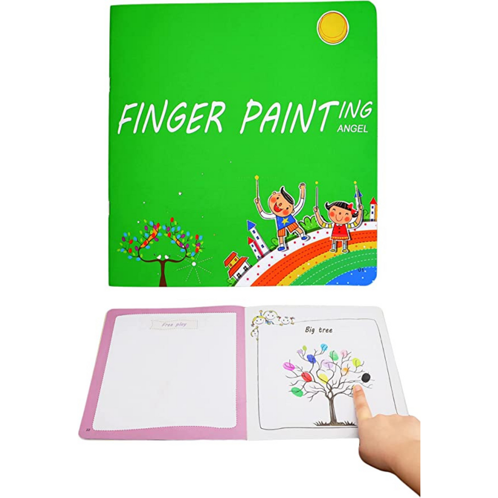 Washable finger paint set stimulates creativity – safe, reusable, educational | kids