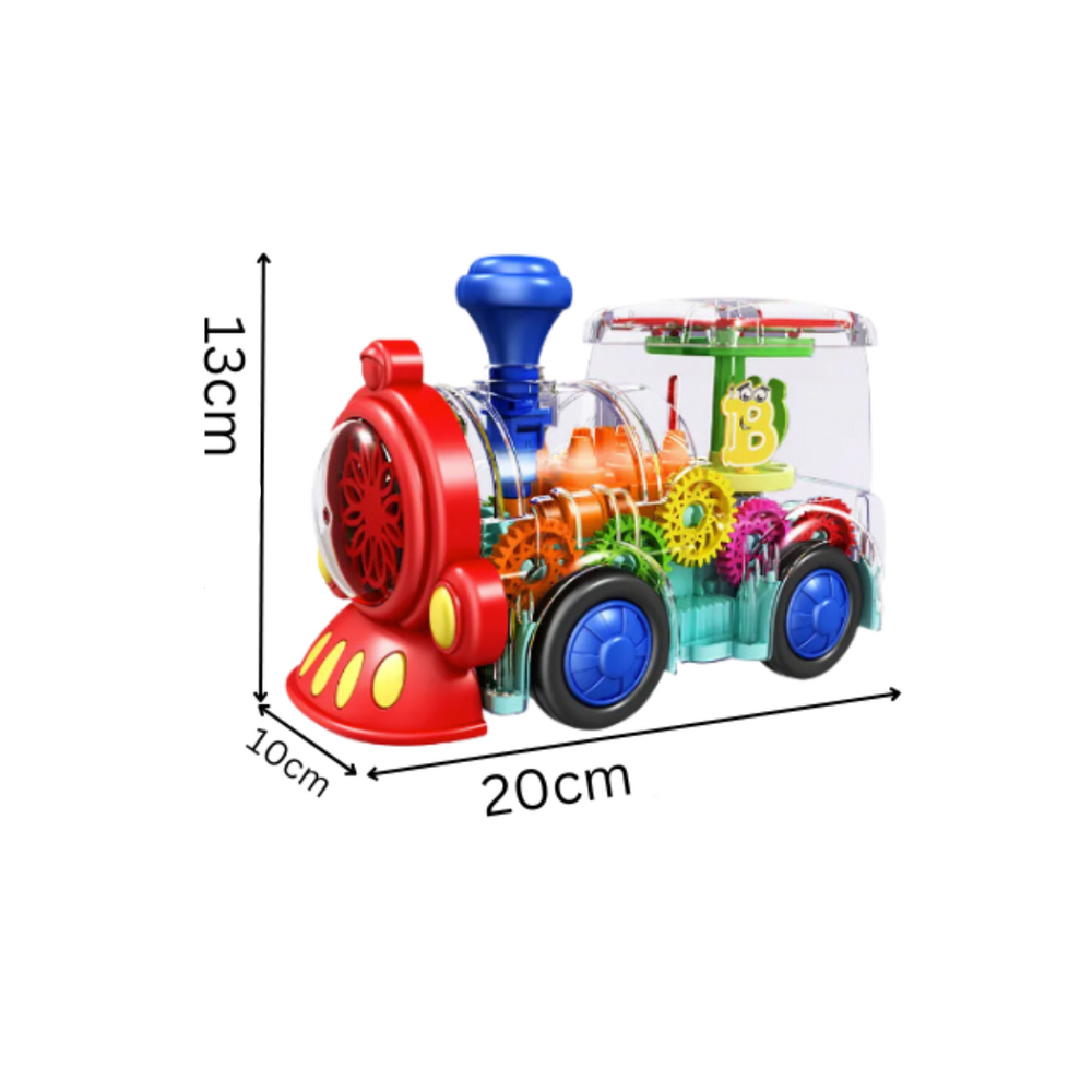 Self-driving toy car with light and music – transparent design, LED lights | Kids toy