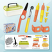 Kids' tool set for cardboard building – creative, safe design | pretend play