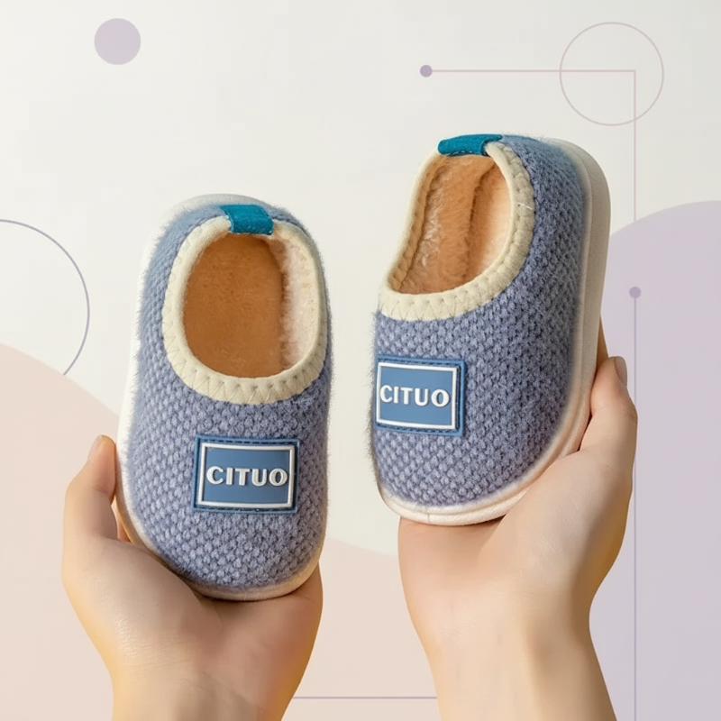 Children's slippers with non-slip sole – soft lining, warm and flexible | toddler slippers