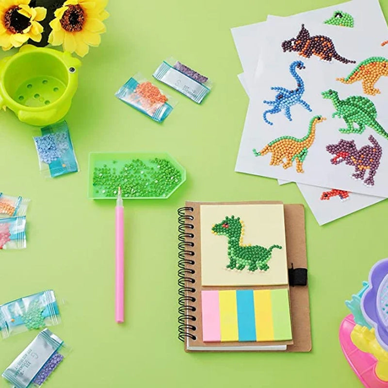 Diamond art sticker set with sparkling gemstones – boosts creativity and focus | kids activity kit