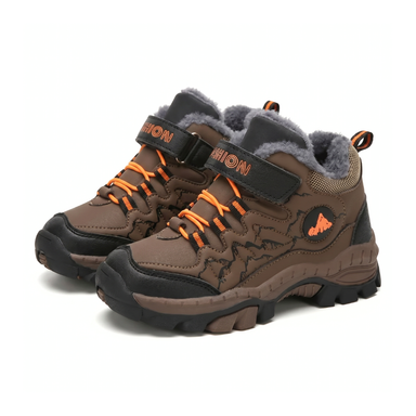 Kids' walking shoes waterproof leather – warm lining, non-slip sole | winter shoes