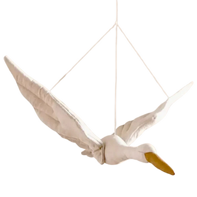 Swan hanging decoration – soft colours, easy to hang | Nursery decor