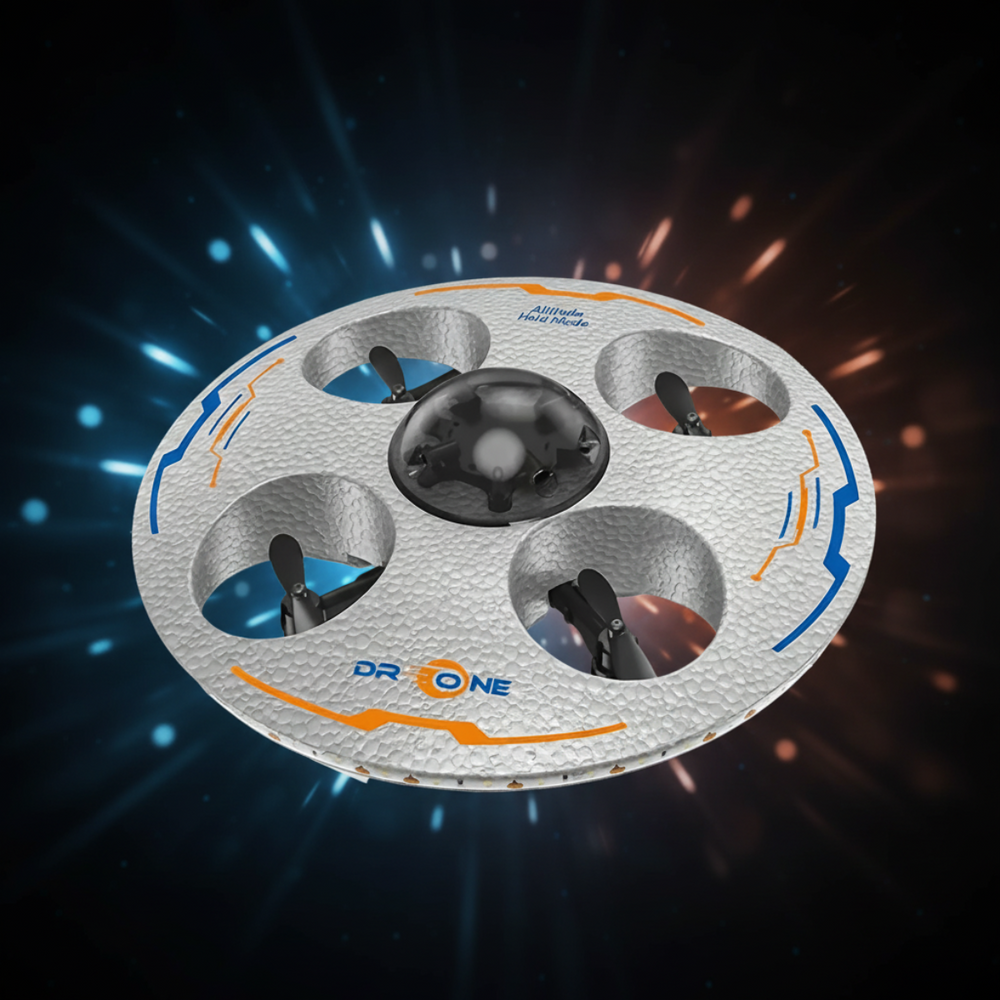 Floating UFO drone with LED light show – USB rechargeable, remote control | kids toy