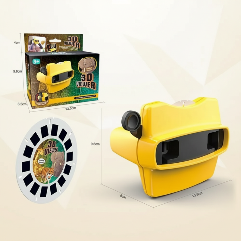 3D viewfinder with slide discs – educational, screen-free toy | kids