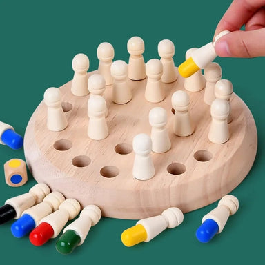 Wooden memory game boosts concentration – fun, compact, portable | ages 3+