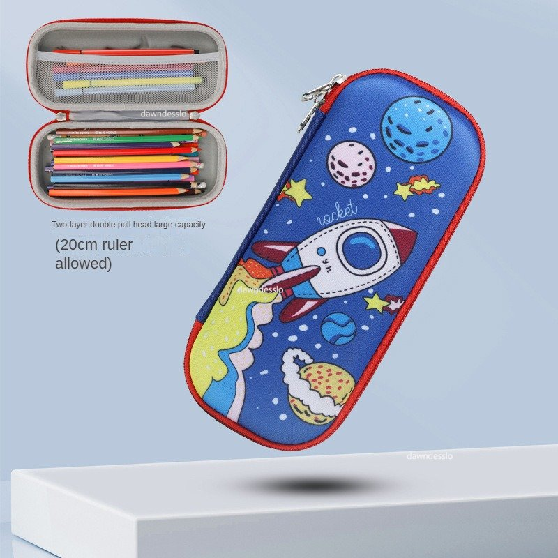 3D pencil case with space design – spacious storage, durable, lightweight | for school