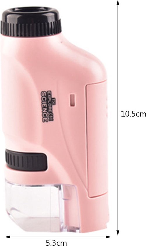 Portable microscope for kids offers 60x–120x zoom – LED light, compact design | Science toy