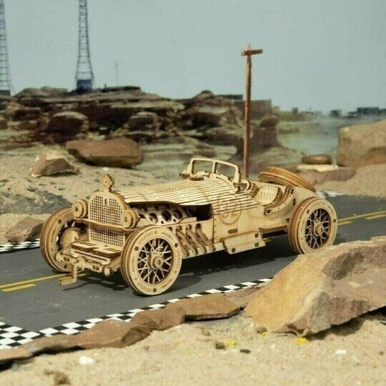 Wooden vehicle building set – educational 3D puzzle, durable wood | kids 6+