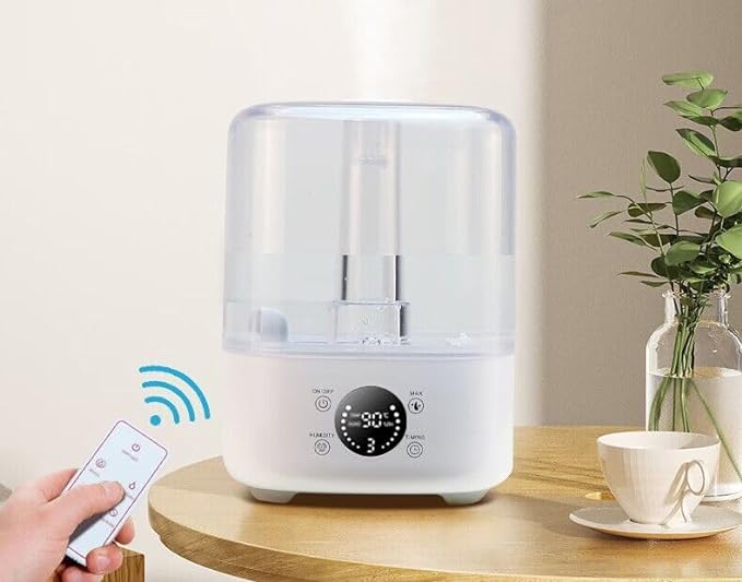 Smart humidifier with app control – 5-litre tank, essential oil tray | for home or nursery