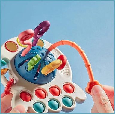 Sensory baby toy – soft tentacles, music & BPA-free | activity toy