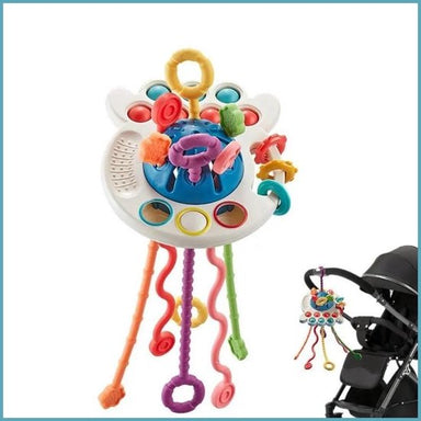 Sensory baby toy – soft tentacles, music & BPA-free | activity toy