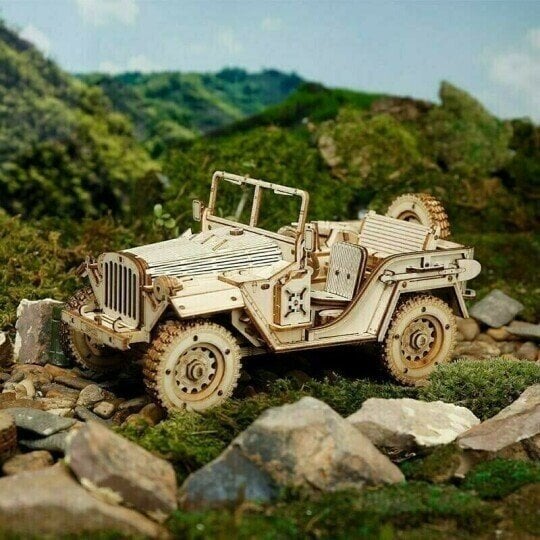 Wooden vehicle building set – educational 3D puzzle, durable wood | kids 6+