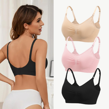Nursing bra set (3-pack) – soft, seamless & adjustable | maternity bras