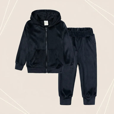 Velvet tracksuit for kids – soft, warm, flexible fit | unisex outfit set