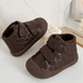 Barefoot baby shoes with warm lining – Anti-slip sole, hook-and-loop strap | For toddlers