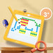 Magnetic drawing board – large surface, stylus and pattern cards | kids