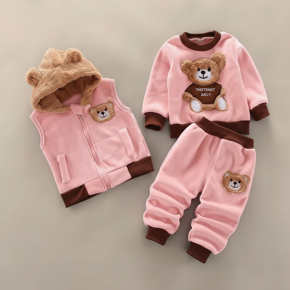 Toddler winter set with warm hoodie and trousers – soft, cosy, easy to wear | kids clothing