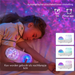 Star projector with ocean light and timer – LED night lamp, 12 effects | kids and adults