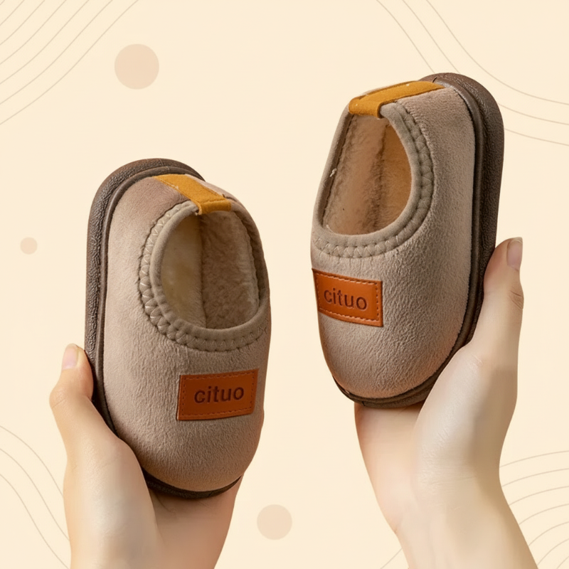 Children's slippers with non-slip sole – soft lining, warm and flexible | toddler slippers