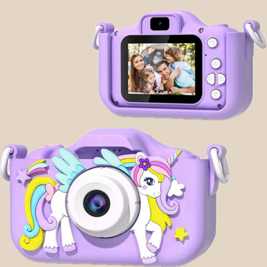 Kids' unicorn camera takes photos and videos – 32GB SD card included | For young photographers