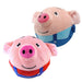 Jumping piglet toy records and plays sounds – rechargeable, safe, soft | For toddlers