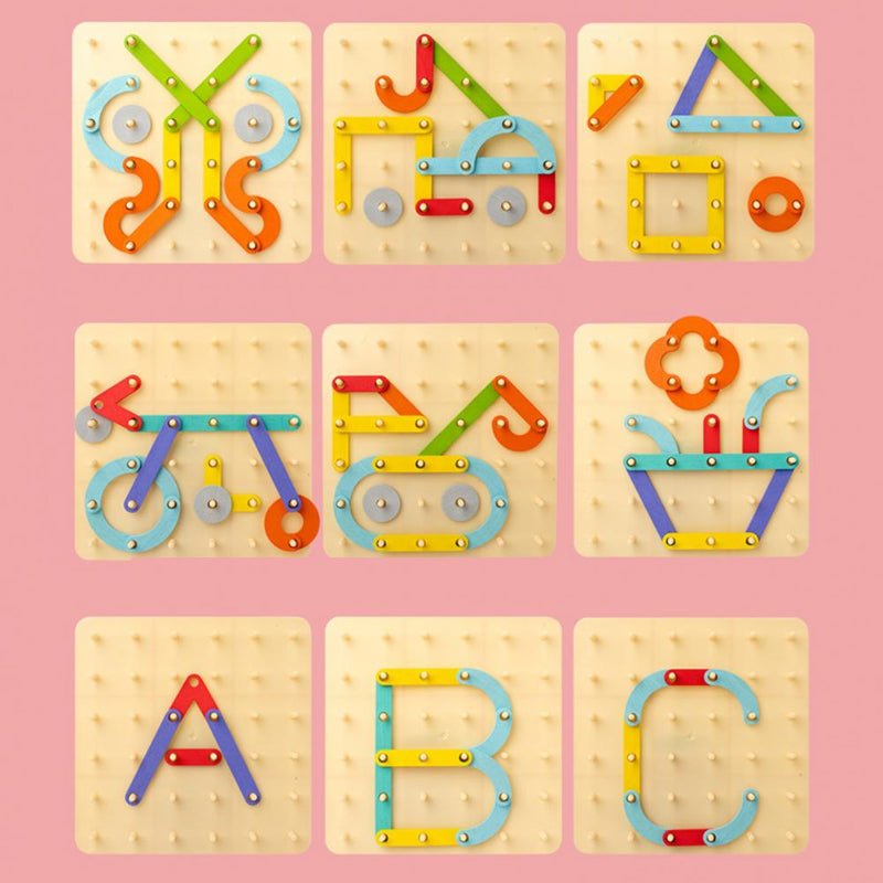 Wooden puzzle with 100 patterns – creative, educational and fun | kids toy