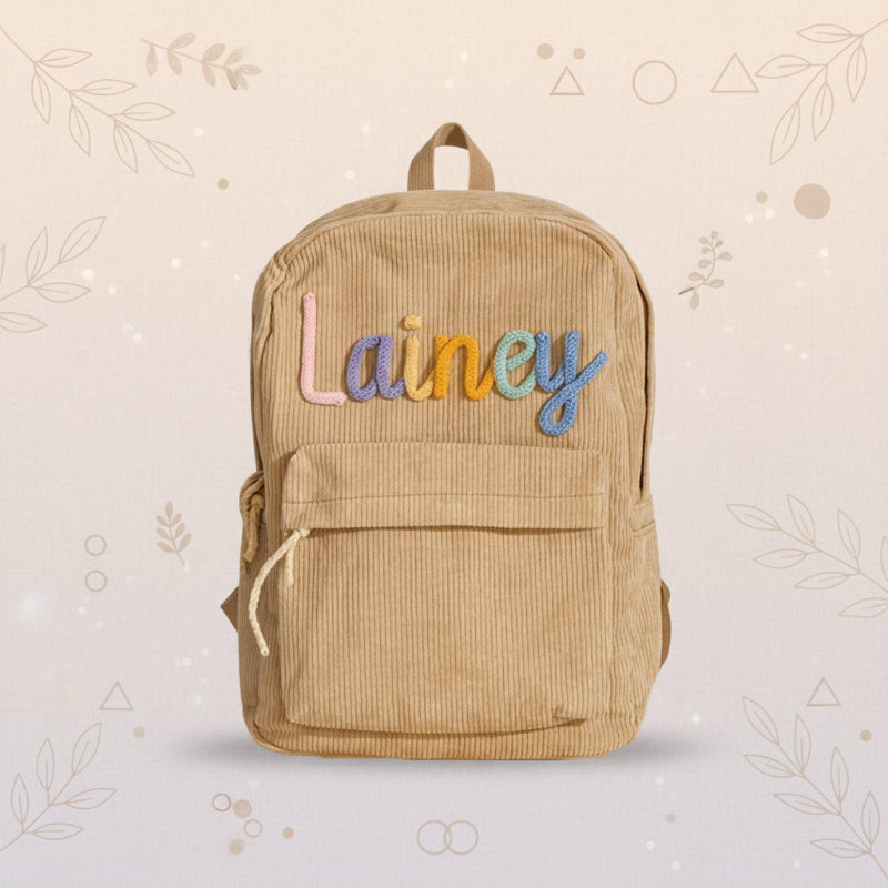 Personalised kids' backpack with name – adjustable straps, compact design | nursery bag