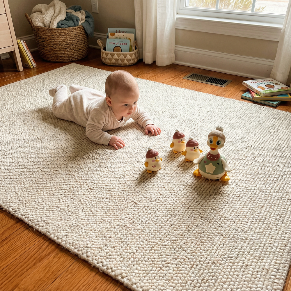 Duck tumbler toy bounces back upright – encourages tummy time, cause and effect play | for babies