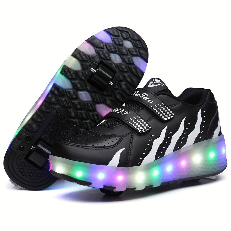 LED roller trainers with removable wheels – light-up soles, skate-ready | Kids shoes