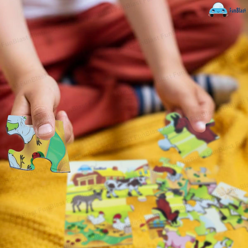 Animal puzzle with 30 wooden pieces – educational and durable design | for children from 3 years