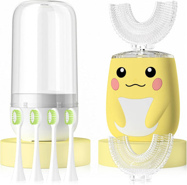 Electric kids' toothbrush with 360° U-head – soft, waterproof, 6 brushing modes | for toddlers