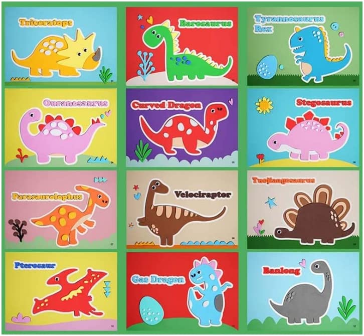 3D sticker puzzle with foam stickers – safe, reusable, creative | craft set for kids