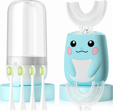 Electric kids' toothbrush with 360° U-head – soft, waterproof, 6 brushing modes | for toddlers