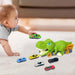 Dinosaur playset with truck and mini cars – durable, easy to assemble | Kids 3+