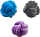 Weighted knot pillow with hand openings – soft plush, two sizes, hand wash | cuddle cushion