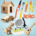 Kids' tool set for cardboard building – creative, safe design | pretend play