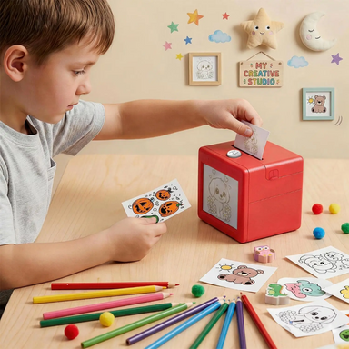 AI sticker printer for kids – voice control, inkless printing | creative play