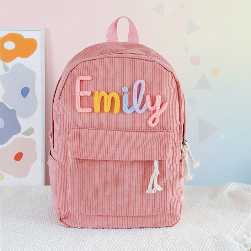 Personalised kids' backpack with name – adjustable straps, compact design | nursery bag