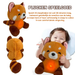 Soothing baby cuddly toy with breathing motion – music, night light & washable | sleep aid