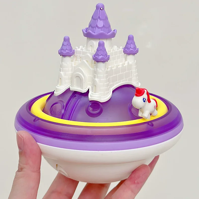 Floating unicorn castle bath toy – lights up and floats | for toddlers