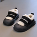Warm lined toddler trainers with hook-and-loop fastening – grippy sole, unisex | winter shoes