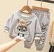 Bunny jumper and trousers set – soft cotton blend, elastic waistband | kids outfit