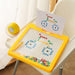 Magnetic drawing board – large surface, stylus and pattern cards | kids