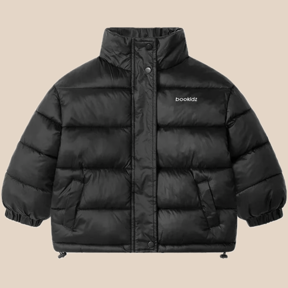 Down jacket keeps kids warm and dry – windproof, hooded design | unisex